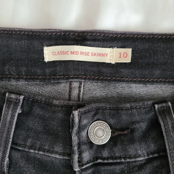 Levi's Classic Mid Rise Skinny size 10 - Picture 3 of 11